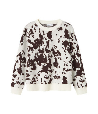 Name it winter sweater meisjes - bruin - oversize fit, gebreid - NkfOrkide