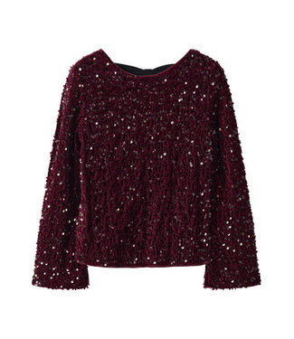 Name it winter blouse meisjes - paars - regular fit - NkfRusitta