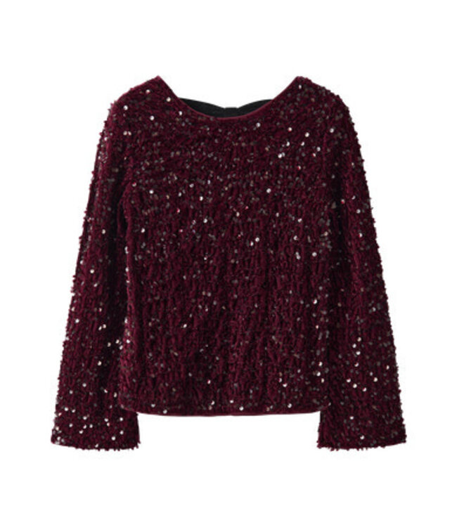 Name it winter blouse meisjes - paars - regular fit - NkfRusitta