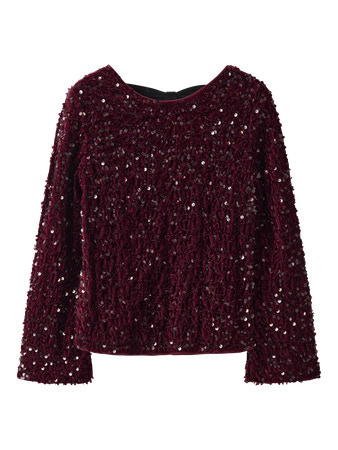 Name it winter blouse meisjes - paars - regular fit - NkfRusitta afbeelding