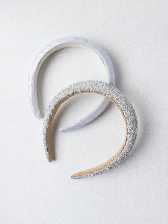 Name it winter haarband meisjes - grijs - NkfRiglitter