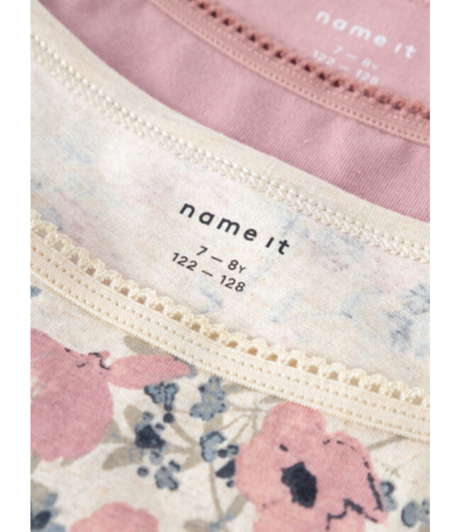 Name it winter ondergoed meisjes - paars - 2p top - NkfStrap