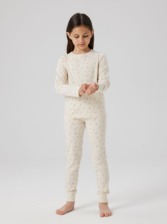 Name it winter pyjama meisjes - wit - NkfNightset afbeelding