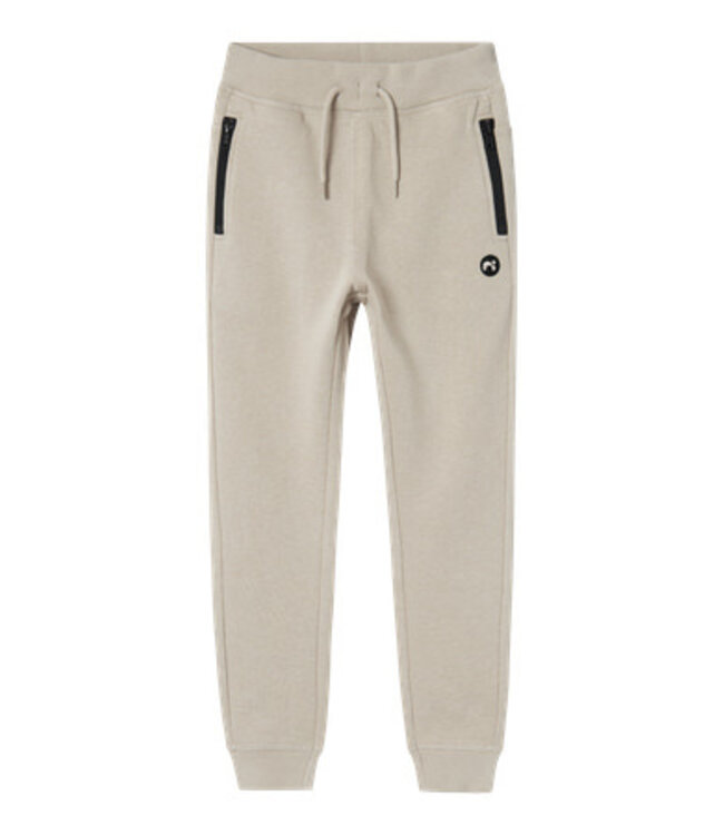Name it winter sweat broek jongens - beige - regular fit - NkmVimo