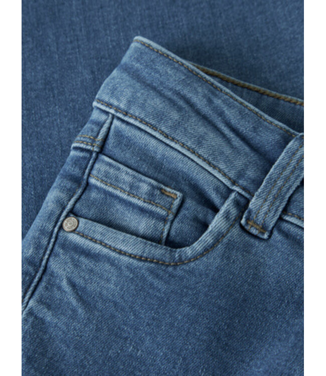 Name it winter jeansbroek meisjes - blauw - wide leg fit - NkfPolly