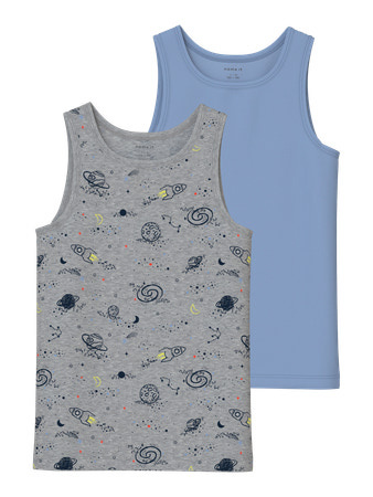 Name it winter ondergoed jongens - grijs - 2p top - NkmTank afbeelding