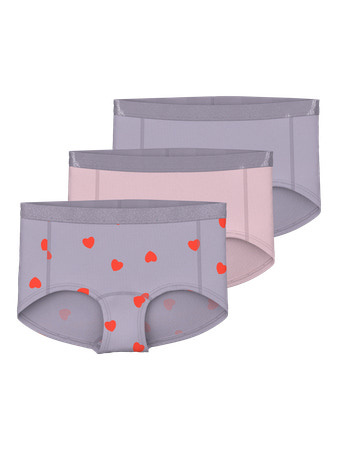 Name it winter ondergoed meisjes - paars - 3p hipster - NkfHipster