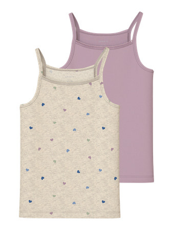 Name it winter ondergoed meisjes - wit - 2p top - NkfStrap