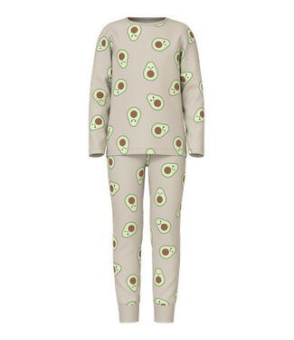 Name it winter pyjama meisjes - beige - NkfNightset