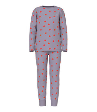 Name it winter pyjama meisjes - paars - NkfNightset