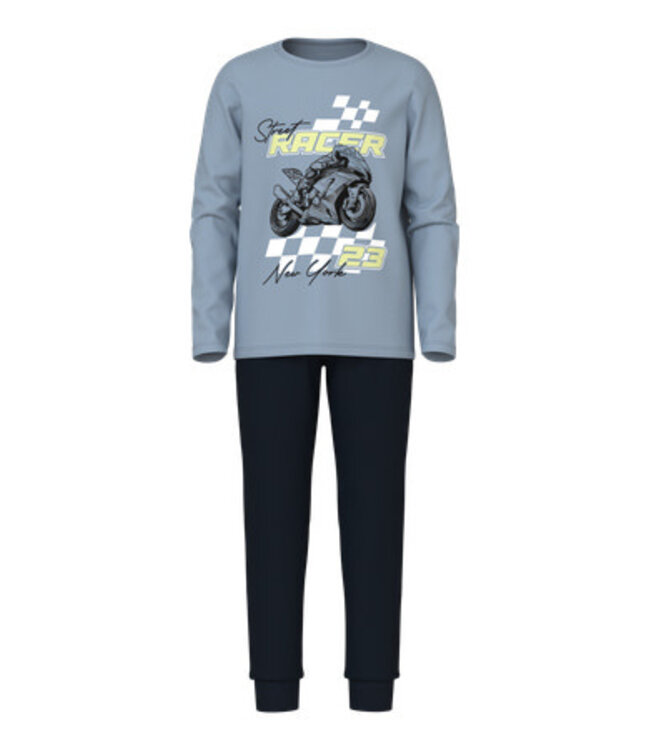 Name it winter pyjama jongens - blauw - NkmNightset