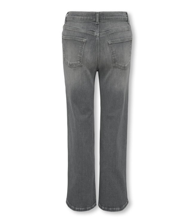 Kids ONLY winter jeansbroek meisjes - grijs - KogMadison - wide leg fit