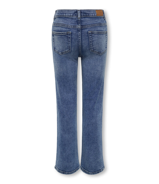 Kids ONLY winter jeansbroek meisjes - blauw - KogJuicy - wide leg fit