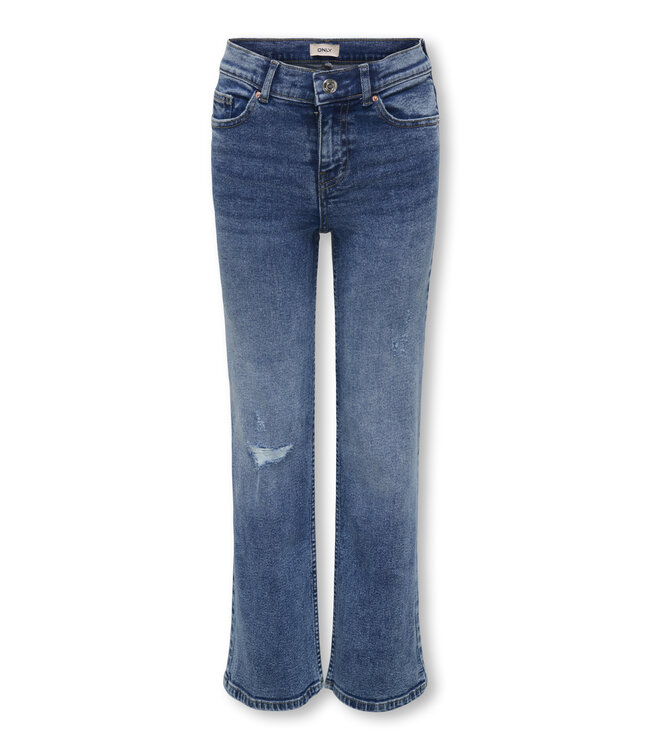 Kids ONLY winter jeansbroek meisjes - blauw - KogJuicy - wide leg fit