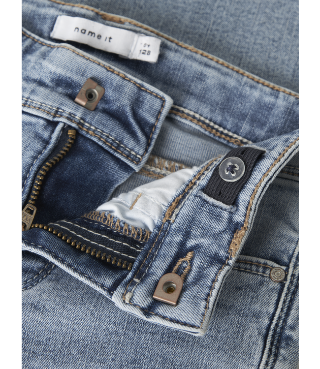 Name it winter jeansbroek meisjes - blauw - bootcut fit - NkfPolly