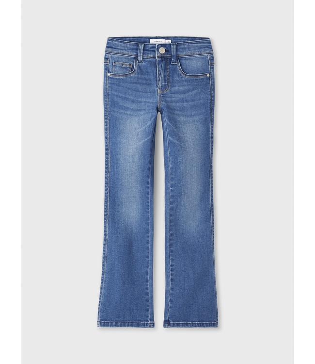 Name it winter jeansbroek meisjes - blauw - bootcut fit - NkfPolly