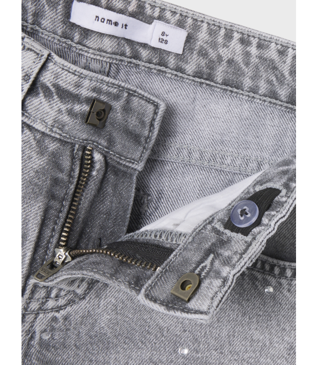 Name it winter jeansbroek meisjes- grijs - straight fit - NkfRose