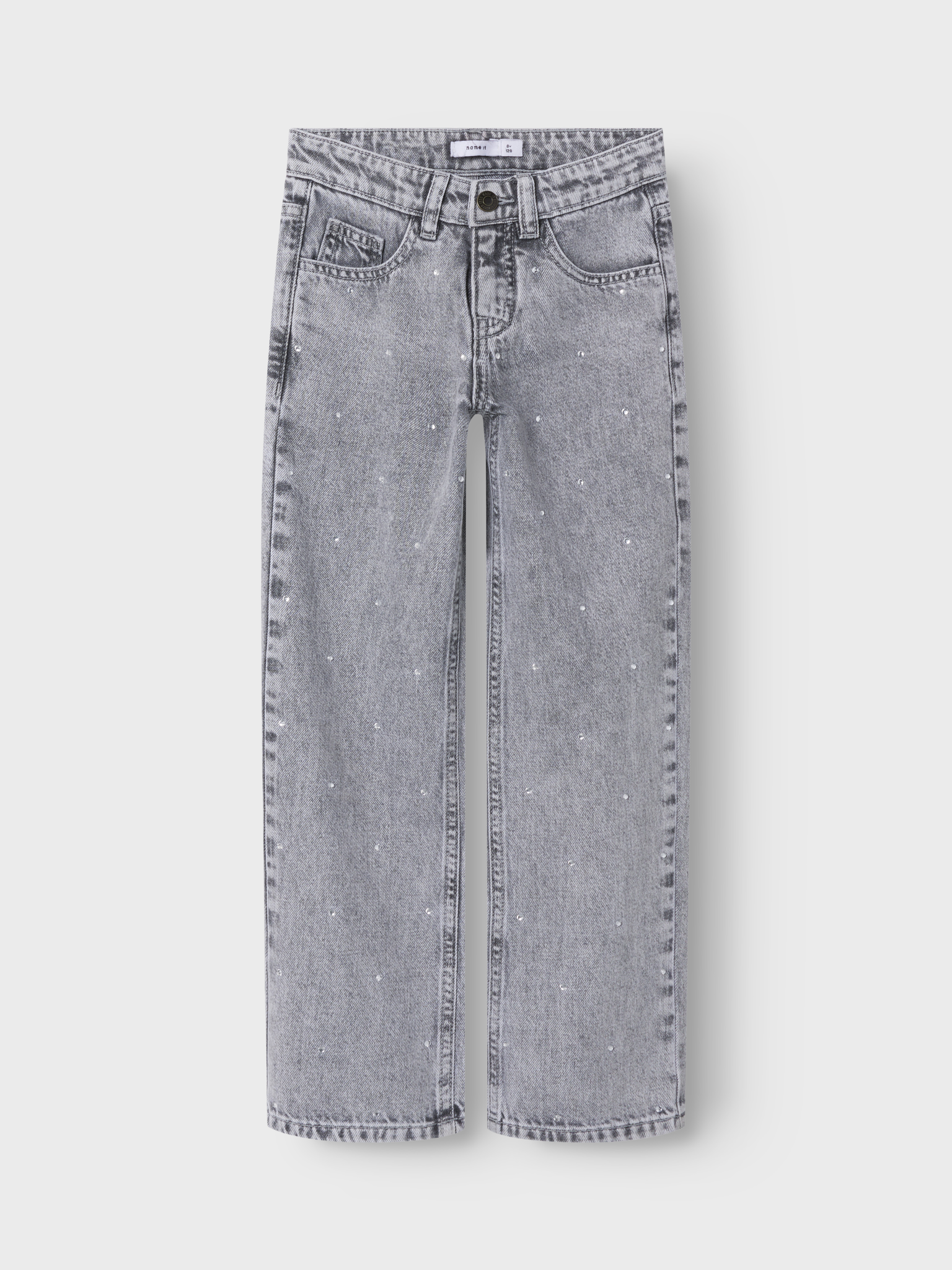 Name it winter jeansbroek meisjes- grijs - straight fit - NkfRose Name it winter jeansbroek meisjes- grijs - straight fit - NkfRose