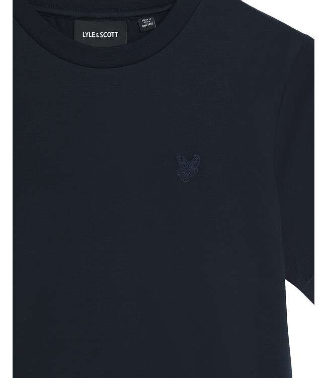Lyle & Scott winter t-shirt jongens - donker navy blauw - Tonal