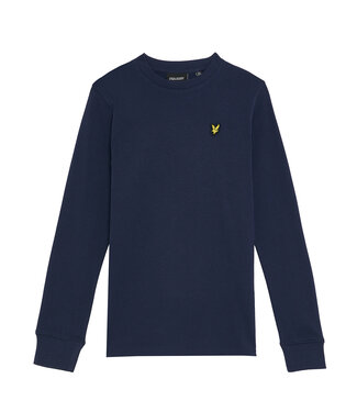 Lyle & Scott winter t-shirt jongens - navy blauw - longsleeve