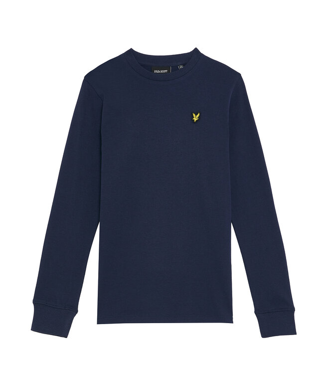 Lyle & Scott winter t-shirt jongens - navy blauw - longsleeve