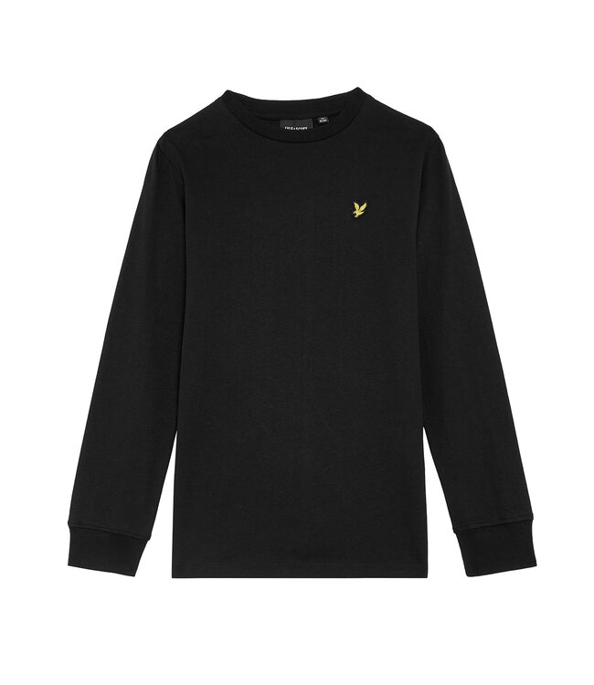 Lyle & Scott winter t-shirt jongens - zwart - longsleeve