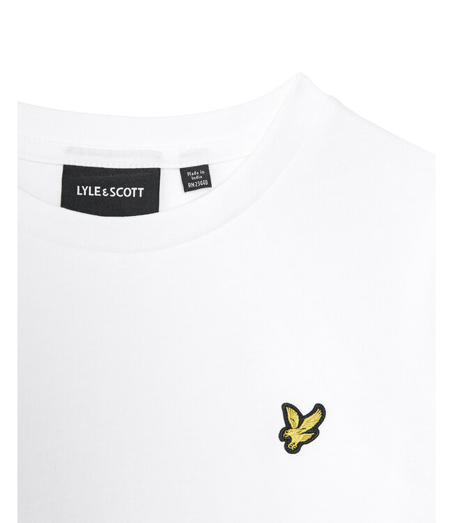 Lyle & Scott winter t-shirt jongens - wit - longsleeve