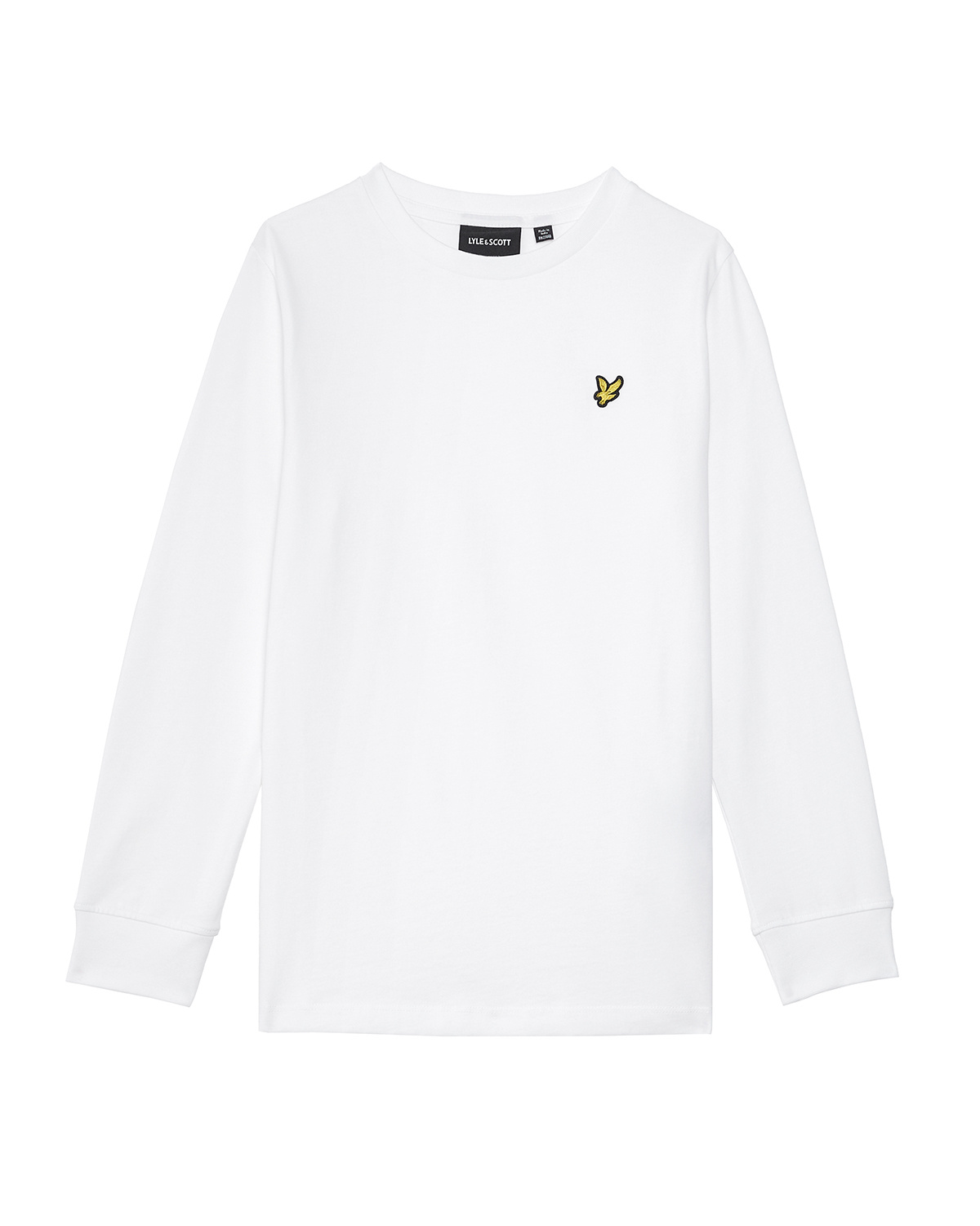 Lyle & Scott winter t-shirt jongens - wit - longsleeve Lyle & Scott winter t-shirt jongens - wit - longsleeve