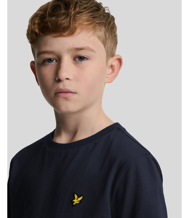 Lyle & Scott winter t-shirt jongens - navy blauw