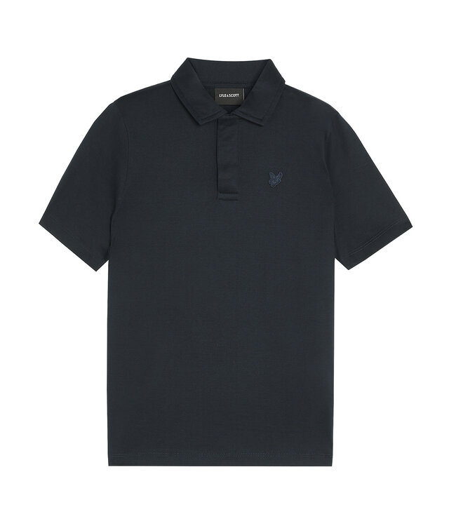 Lyle & Scott winter polo shirt jongens - donker navy blauw - Tonal