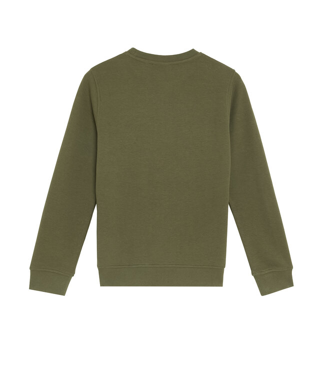 Lyle & Scott winter sweater jongens - donker groen - geborduurd