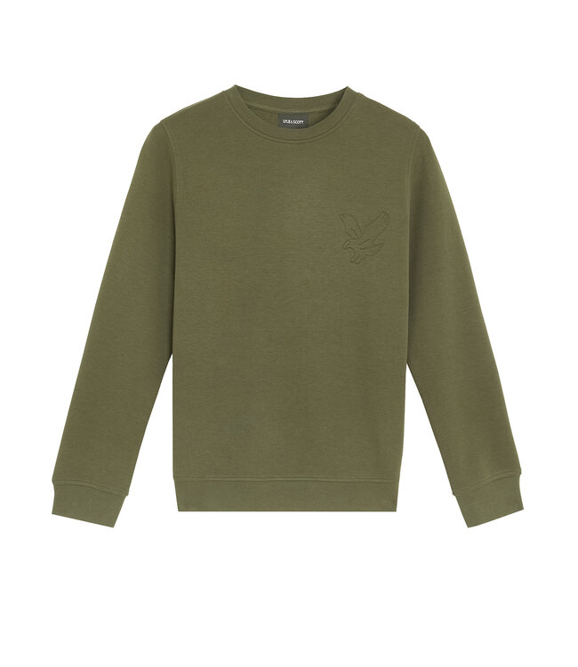 Lyle & Scott winter sweater jongens - donker groen - geborduurd