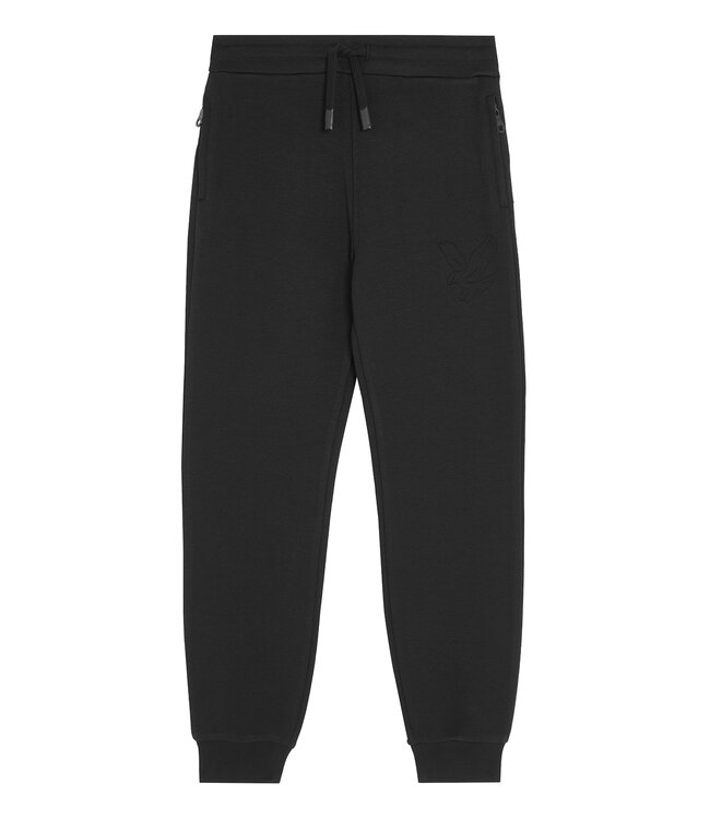 Lyle & Scott winter sweat broek jongens - zwart - geborduurd