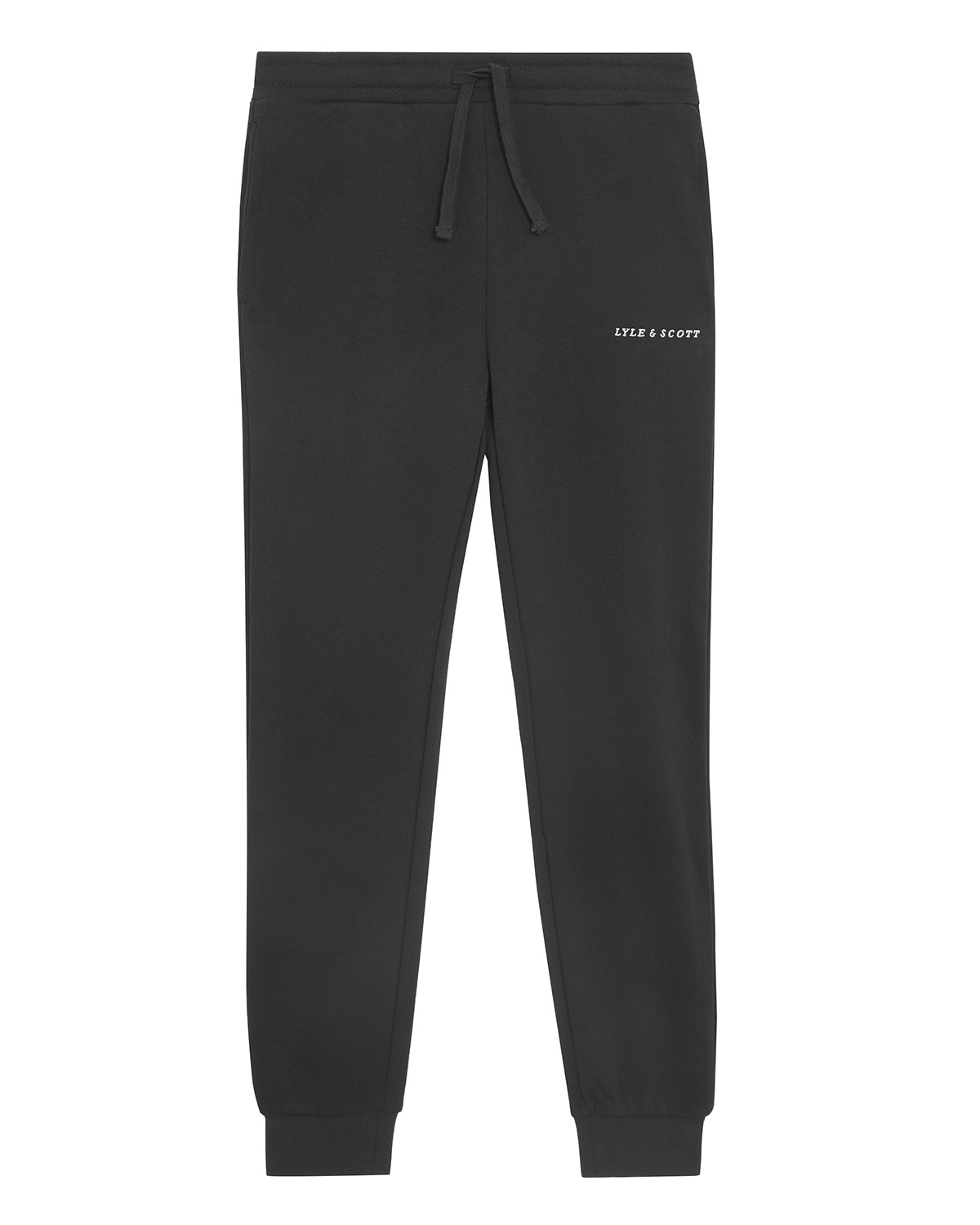 Lyle & Scott winter sweat broek jongens - zwart - Script - geborduurd afbeelding