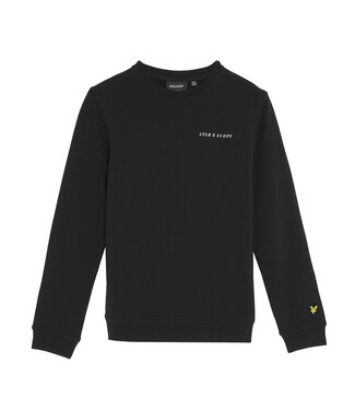Lyle & Scott winter sweater jongens - zwart - Script Lyle & Scott winter sweater jongens - zwart - Script