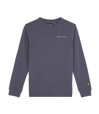 Lyle & Scott winter sweater jongens - donker blauw - Script Lyle & Scott winter sweater jongens - donker blauw - Script