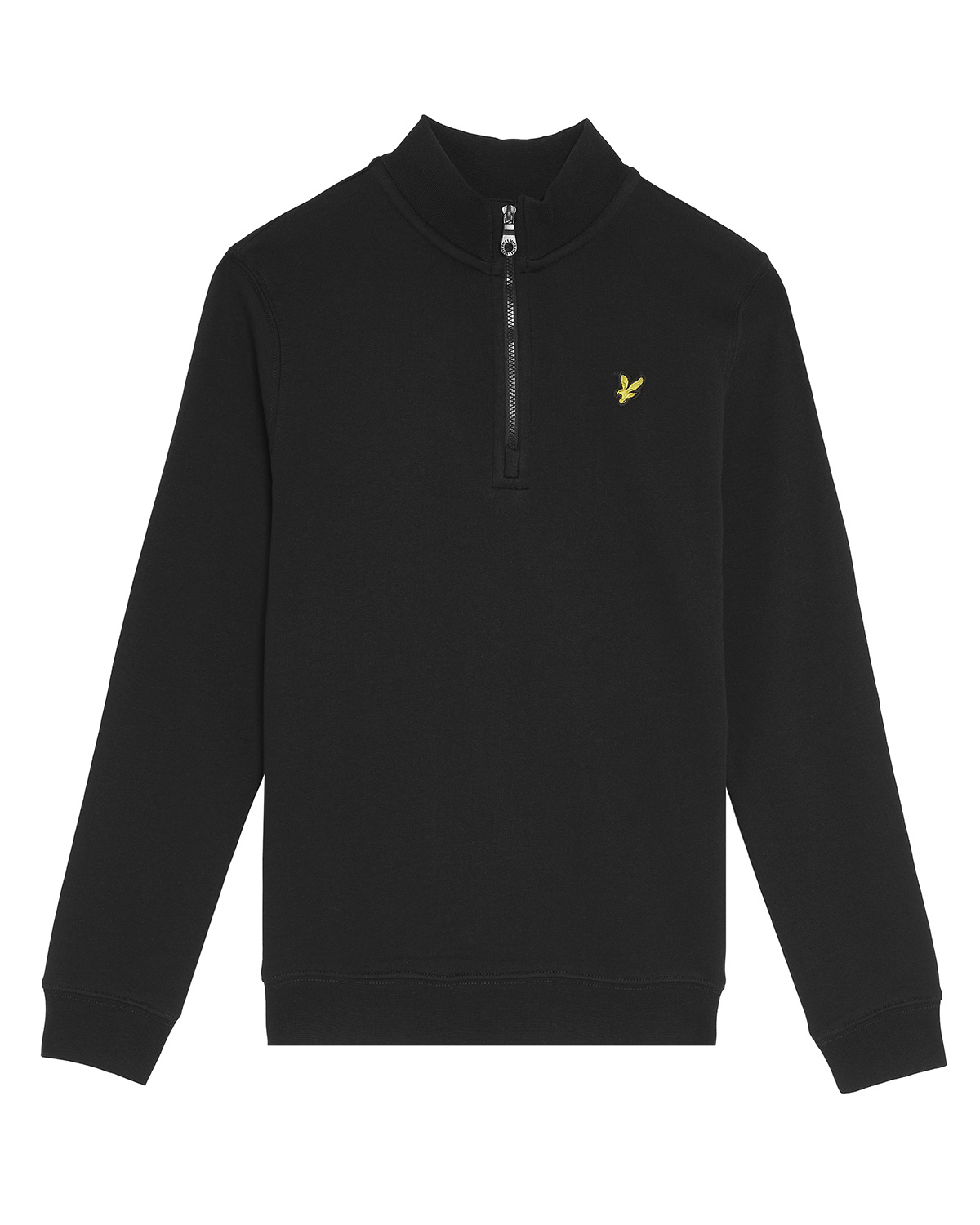 Lyle & Scott winter sweater jongens - zwart - 1/4 rits afbeelding