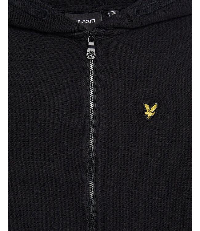 Lyle & Scott winter vest jongens - zwart - capuchon