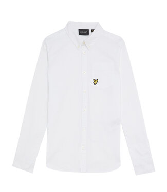 Lyle & Scott winter oxford blouse jongens - wit Lyle & Scott winter oxford blouse jongens - wit