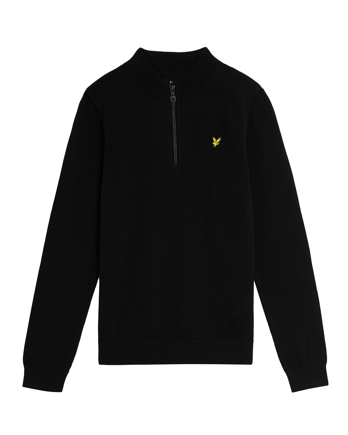 Lyle & Scott winter sweater jongens - zwart - 1/4 rits Lyle & Scott winter sweater jongens - zwart - 1/4 rits