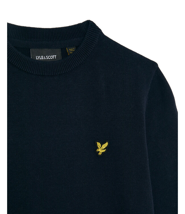 Lyle & Scott winter sweater jongens - donker navy blauw