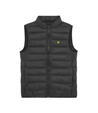 Lyle & Scott winter gilet jongens - zwart - gewatteerd Lyle & Scott winter gilet jongens - zwart - gewatteerd