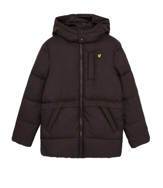 Lyle & Scott winter winterjas jongens - zwart - puffer, gewatteerd
