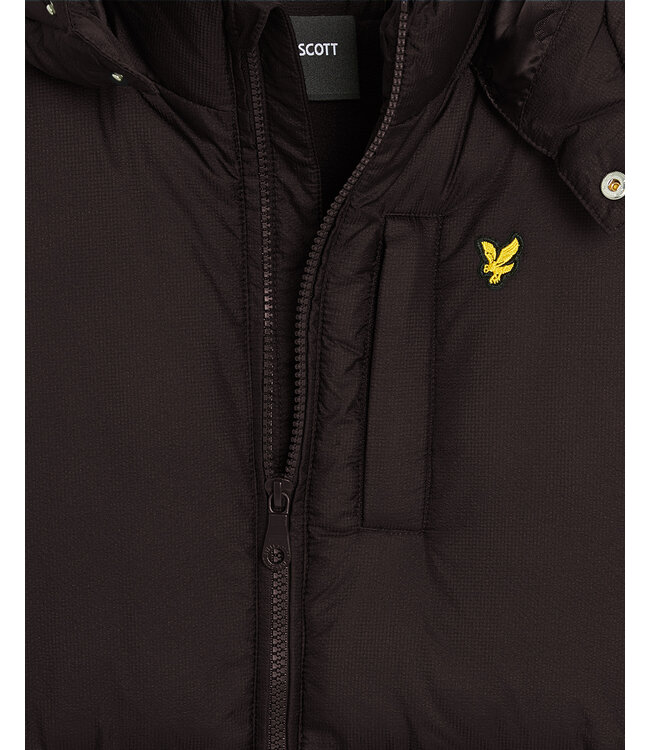 Lyle & Scott winter winterjas jongens - zwart - puffer, gewatteerd