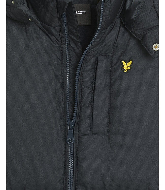 Lyle & Scott winter winterjas jongens - donker navy blauw - puffer, gewatteerd