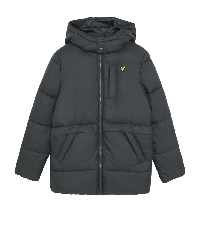 Lyle & Scott winter winterjas jongens - donker navy blauw - puffer, gewatteerd