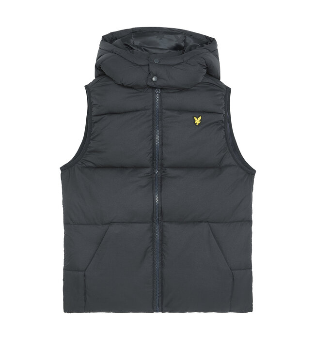 Lyle & Scott winter gilet jongens - donker navy blauw - gewatteerd