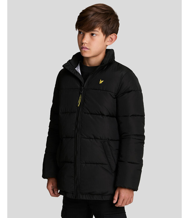 Lyle & Scott winter winterjas jongens - zwart - puffer, gewatteerd