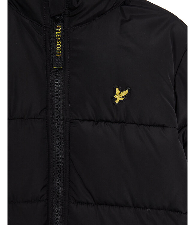 Lyle & Scott winter winterjas jongens - zwart - puffer, gewatteerd