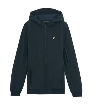 Lyle & Scott winter softshell jas jongens - donker navy blauw - capuchon